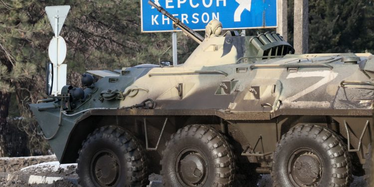 Російські окупанти в Херсоні