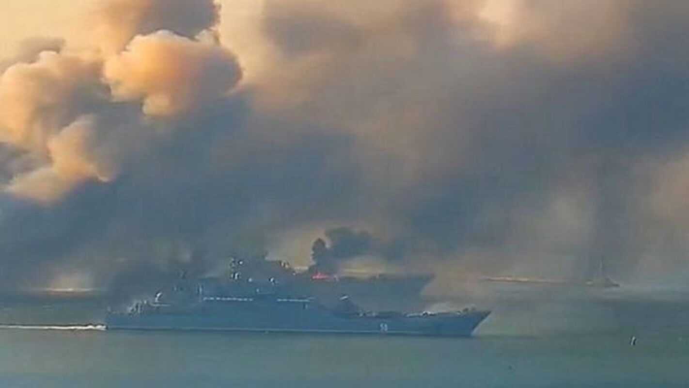 Потоплен российский корабль в черном море сегодня