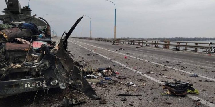 Розбита техніка окупантів під Херсоном