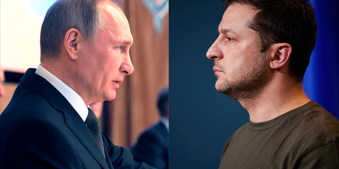 Володимир Путін і Володимир Зеленський