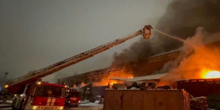 Пожар в Москве