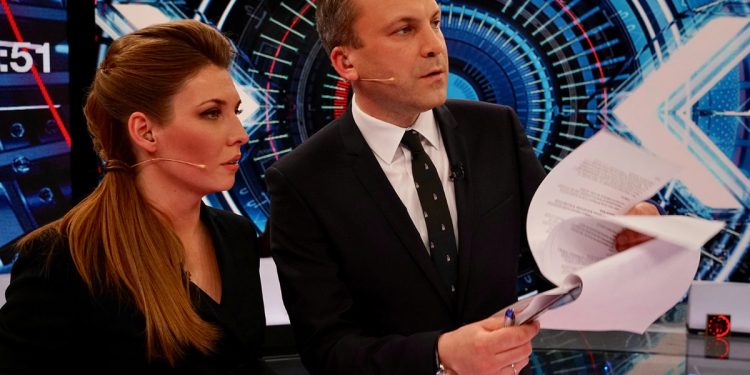 Пропагандисти Кремля Ольга Скабєєва та Євген Попов