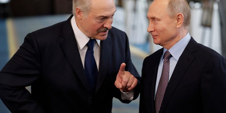 Олександр Лукашенко та Володимир Путін