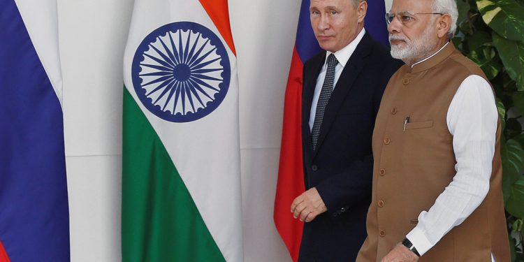 Володимир Путін і Нарендра Моді