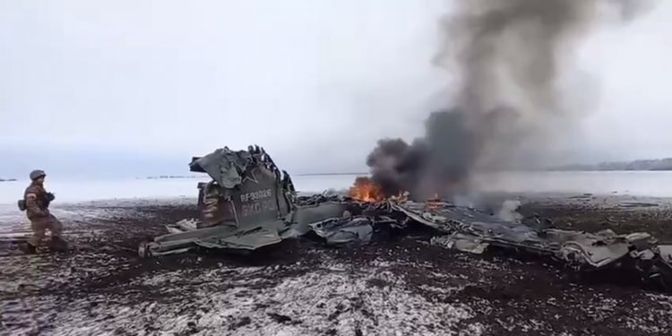 Сбитый самолет РФ