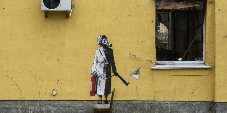 Граффити Бэнкси в Украине