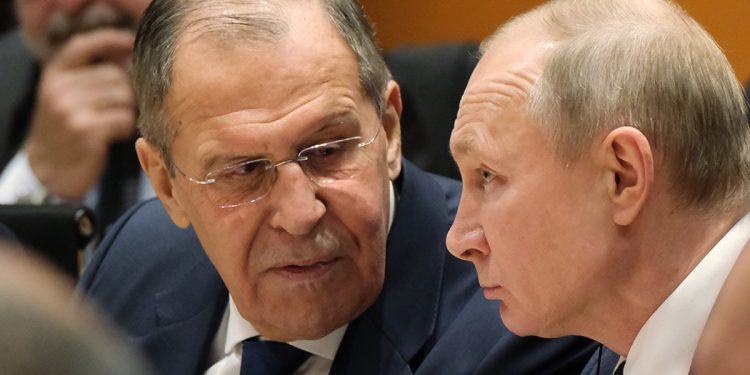 Сергій Лавров та Володимир Путін
