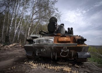 Знищений танк ЗС РФ