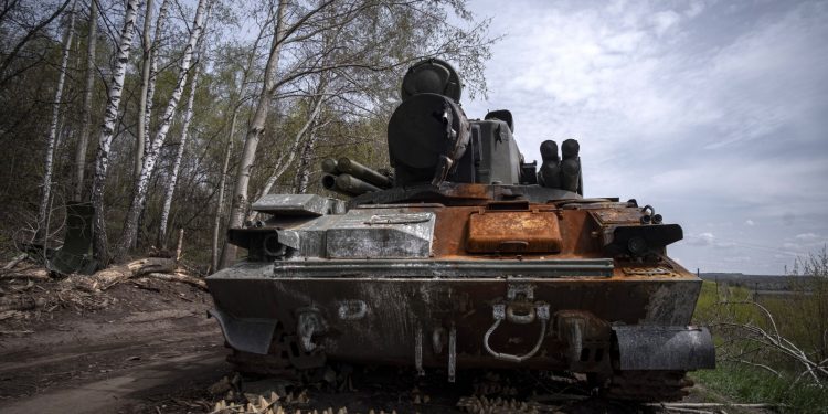 Підбитий танк в Україні