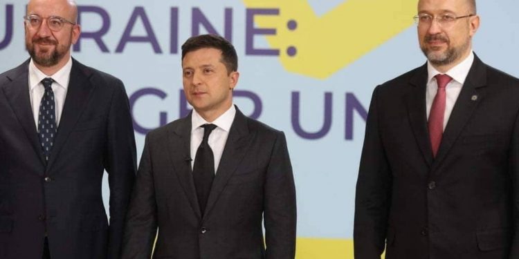 Шарль Мішель, Володимир Зеленський і Денис Шмигаль