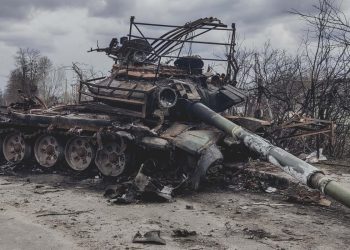 Знищений російський танк