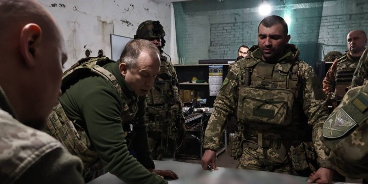 Олександр Сирський в Бахмуті