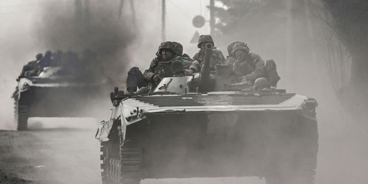 Танки в Бахмуті