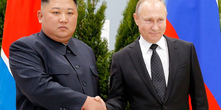 Кім Чен Ин та Володимир Путін