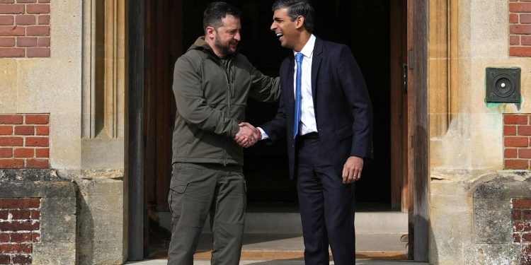 Володимир Зеленський і Ріші Сунак