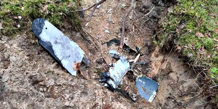 Уламки ракети.