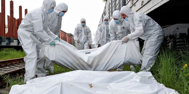 Тіла окупантів.