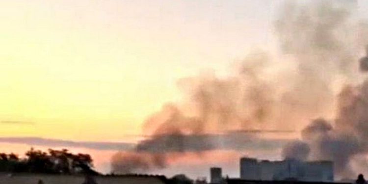 Дим над Риковим.