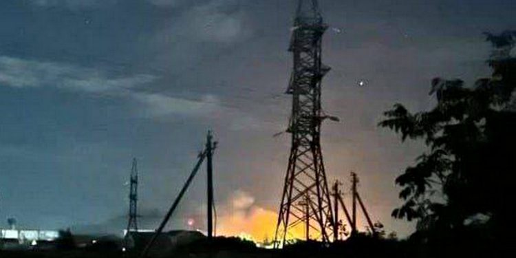 Вибухи на елеваторі.