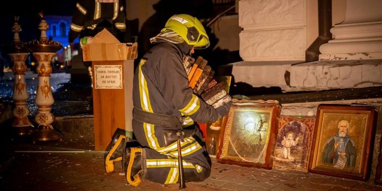 Руйнування в Одесі.