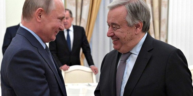 Гутерріш і Путін.