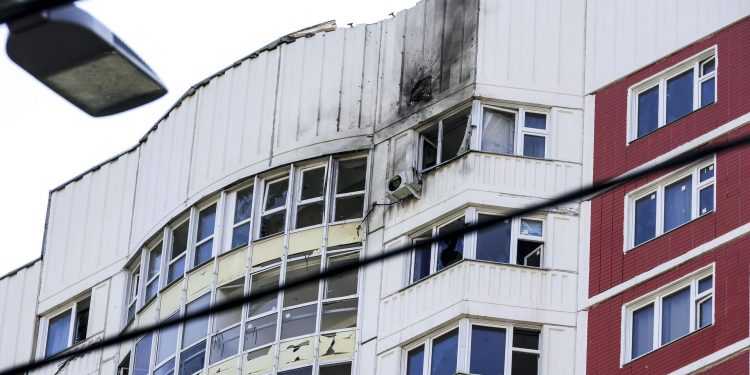 Удар БПЛА по Москві