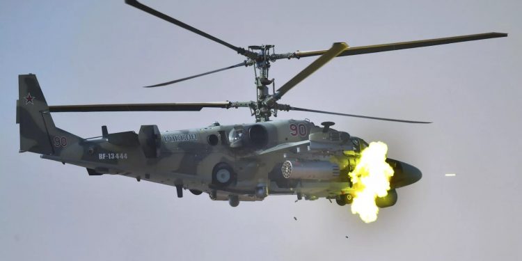 Російський гелікоптер Ка-52 "Алігатор"