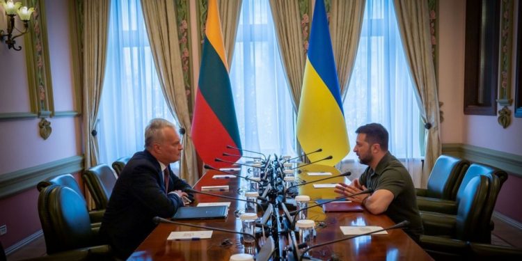 Гітанас Науседа і Володимир Зеленський