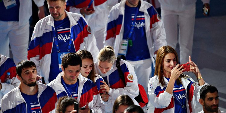 Російські спортсмени.
