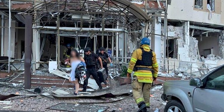 Руйнування в Запоріжжі.