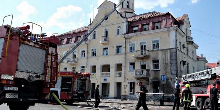 Удар по Чернігову.