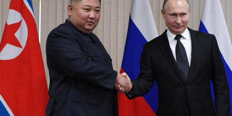 Кім Чен Ин та Володимир Путін