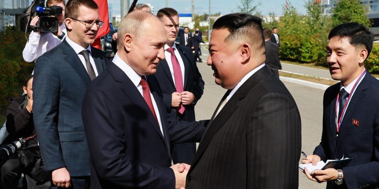 Володимир Путін та Кім Чен Ин