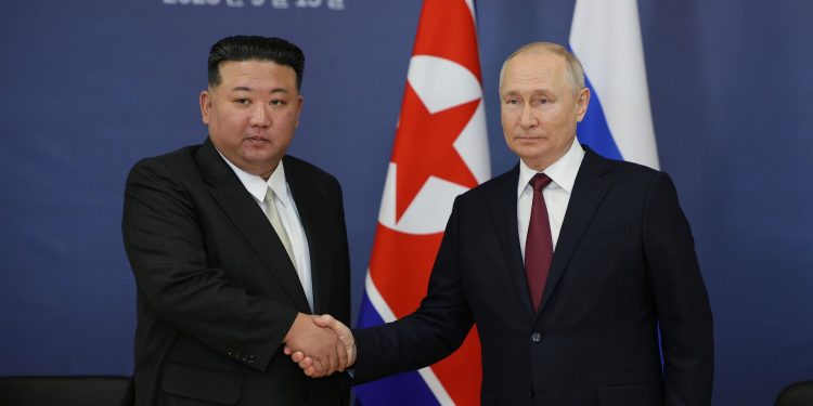 Кім Чен Ин та Володимир Путін