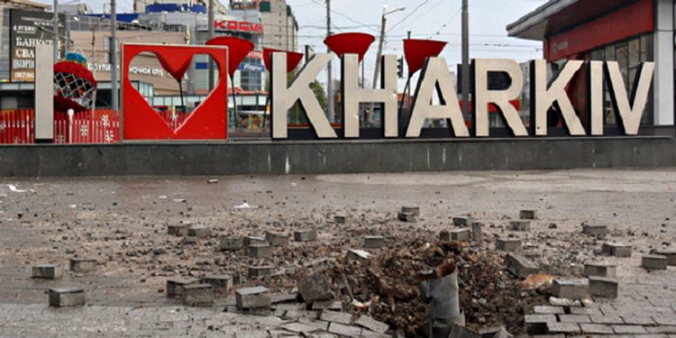 Удар по Харкову.