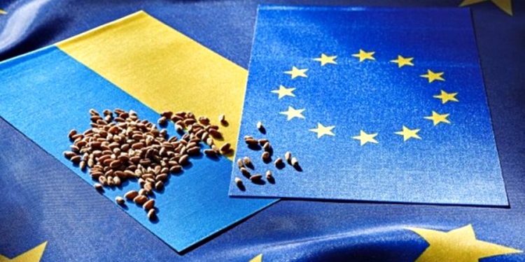 Зерно з України.