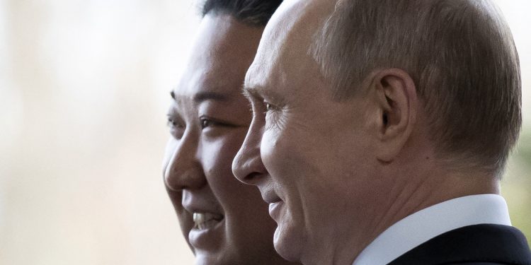 Кім Чен Ин та Володимир Путін