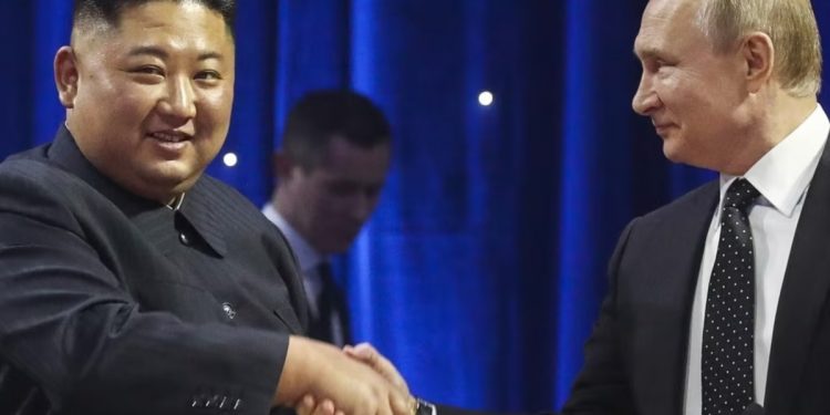 Кім Чен Ин та Володимир Путін