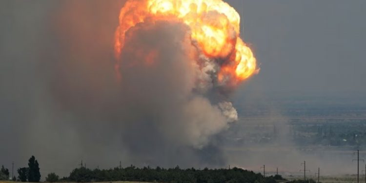 Вибухи на Старокримському полігоні у Криму