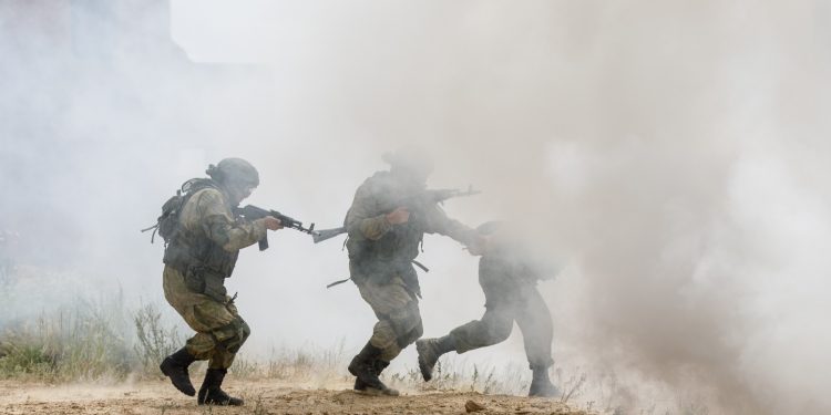 Навчання на російському полігоні "Прудбой"