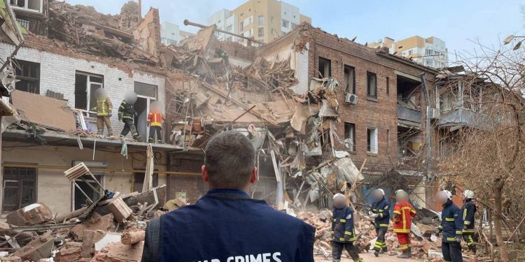 Удар по Харкову.