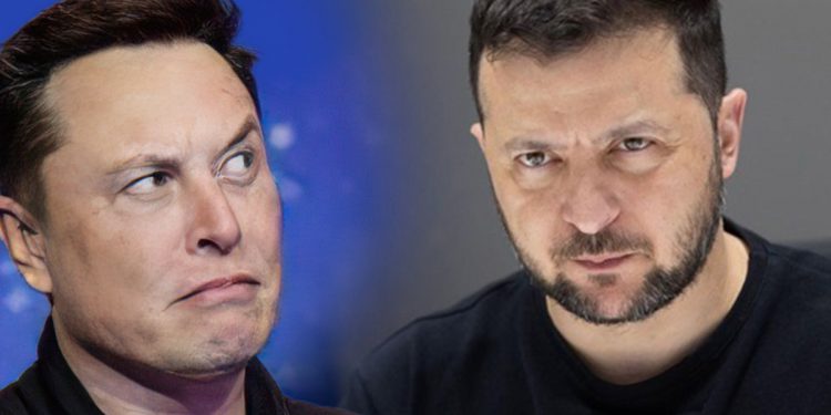 Ілон Маск та Володимир Зеленський