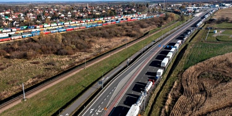 Затори в Польщі.