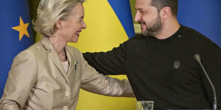 Фон дер Ляєн і Зеленський.