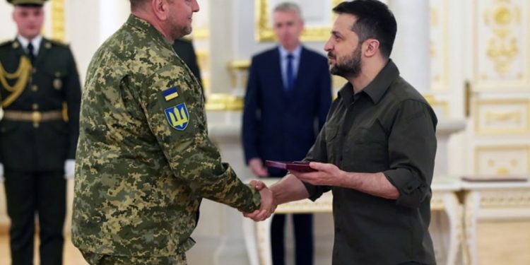 Валерій Залужний і Володимир Зеленський