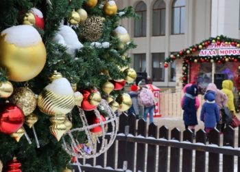 Святкування Нового року у Курську РФ