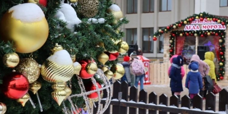 Святкування Нового року у Курську РФ