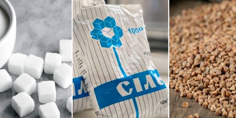 Цукор, сіль та гречка.