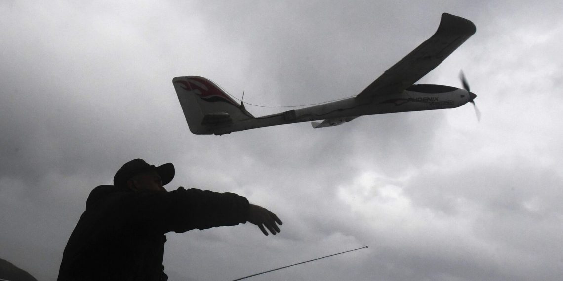 Окупант запускає БПЛА