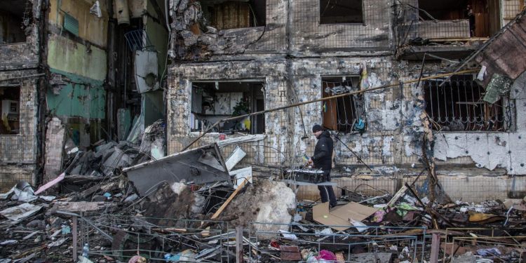 Удар РФ по Києву у березні 2022 року